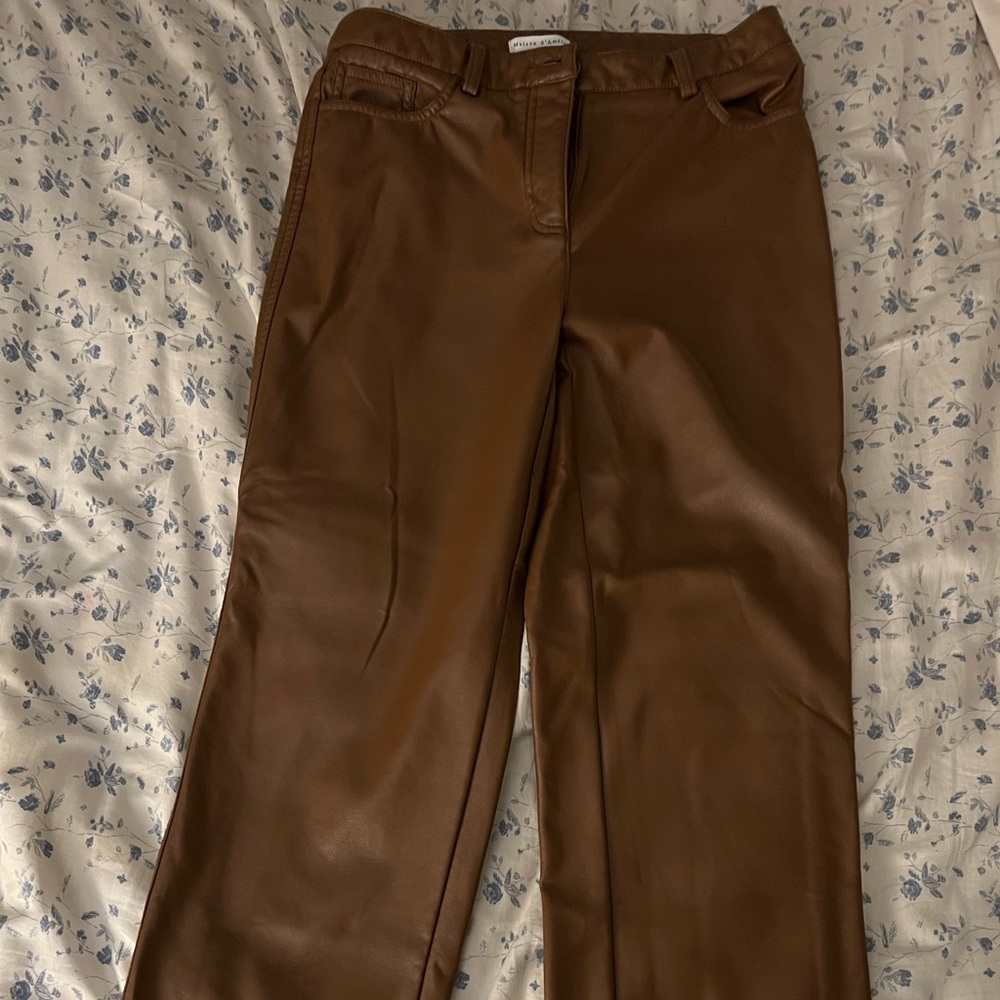 Faux Leather Pants Size 8